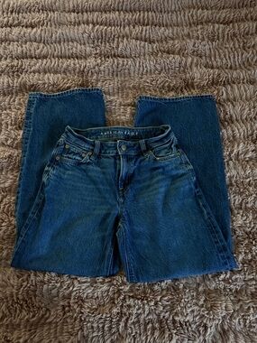 American Eagle Outfitters Dark Blue Denim Jeans with Copper Rivets